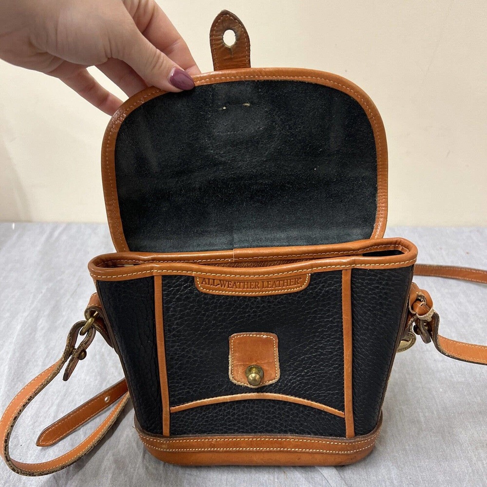 Vintage Dooney & Bourke Black All Weather Leather Crossbody Bag Purse FS Charity - Picture 10 of 13